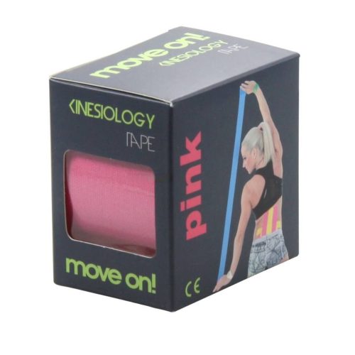 Move on! kineziológiai szalag (tape) pink színben 1db