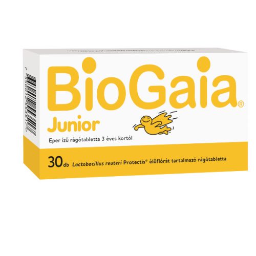 BioGaia Junior Étrend-kiegészítő rágótabletta 30 db