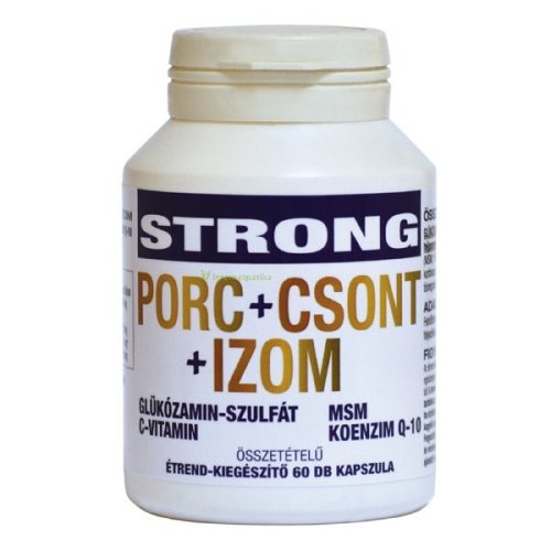 Strong Porc+Csont+Izom Glükózamin-szulfát,MSM étrend-kiegészítő 60 db kapszula