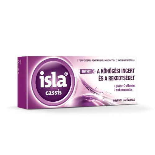 Isla®Cassis plus C-vitamin torokpasztilla 30db