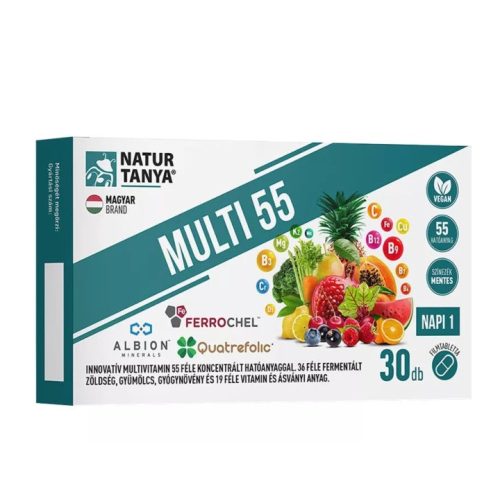Natur Tanya Multi 55 fermentált multivitamin tabletta 30 db