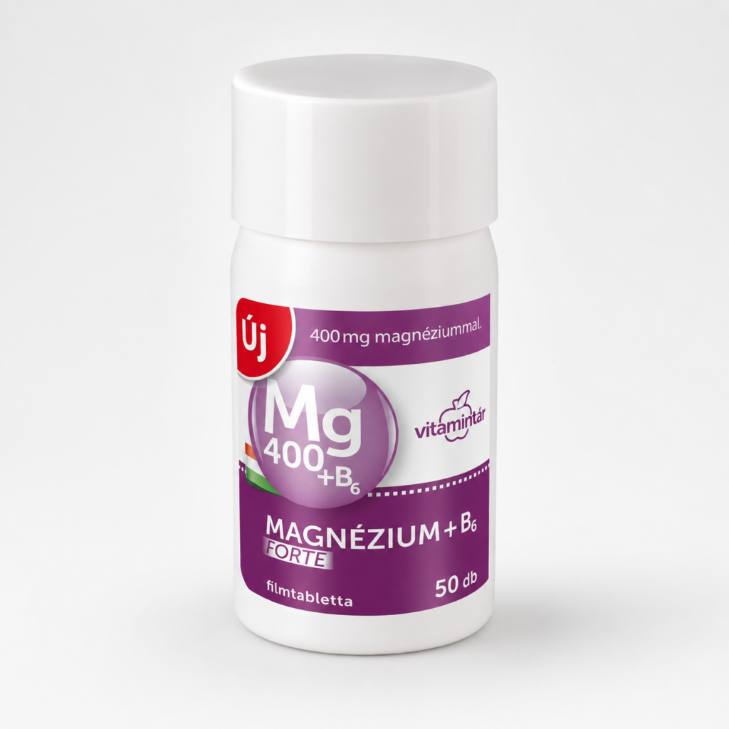 Béres magnézium 400mg+B6 -vitamin forte tabletta 50 db