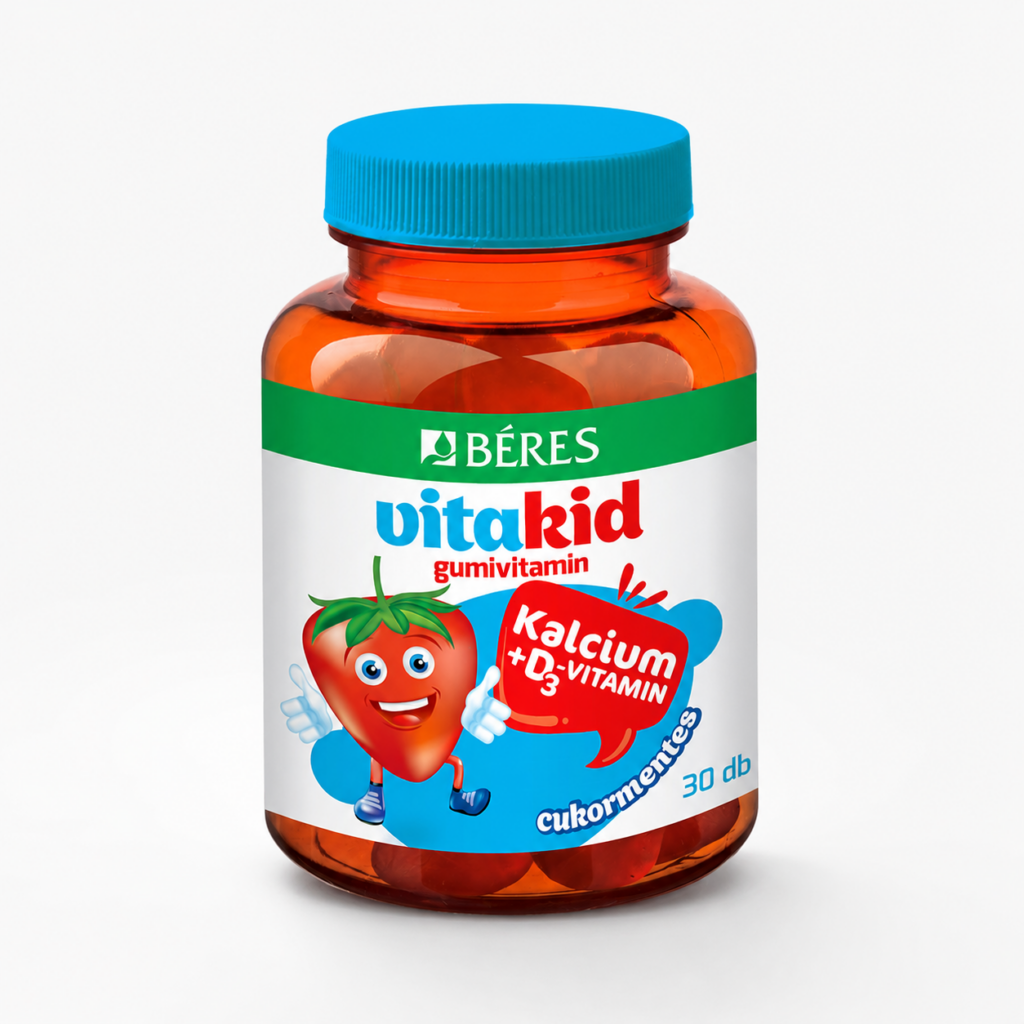 Béres vitakid kalcium+d3 vitamin gumivitamin 30 db