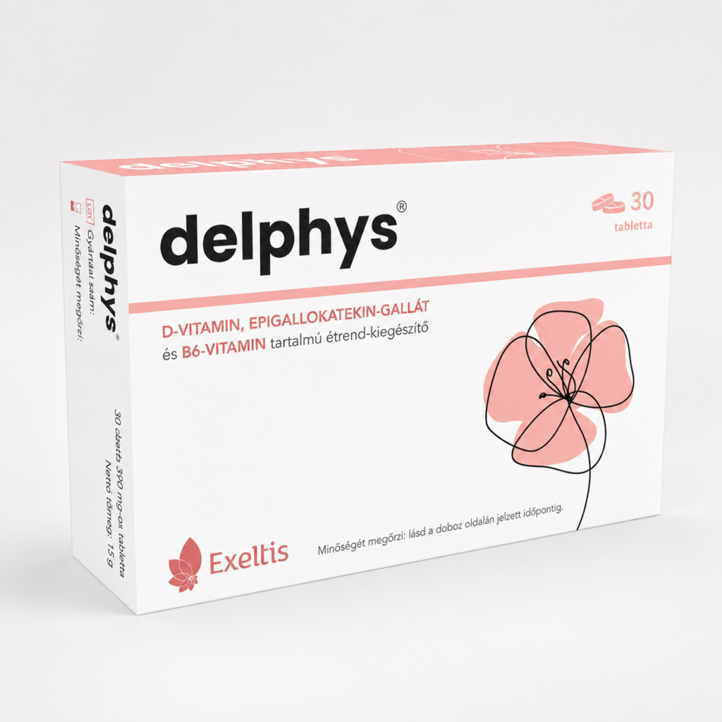 Delphys®D-Vitamin, epigallokatekin-gallát és B6-vitamin tartalmú étrend-kiegészítő