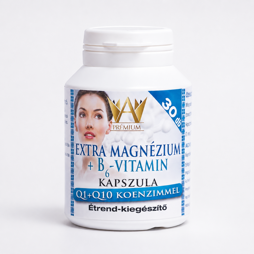 Prémium Extra magnézium +  B6 vitamin + Q1Q10 kapszula 30db