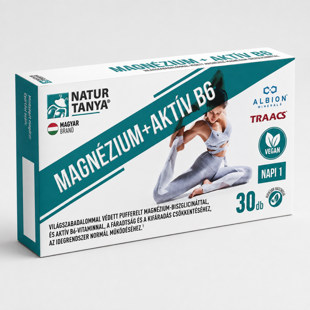 Natur Tanya Vegán Magnézium + Aktív B6 kapszula 30db