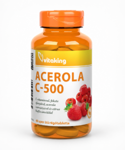 Vitaking Acerola C-500 Eper ízű rágótabletta 40db